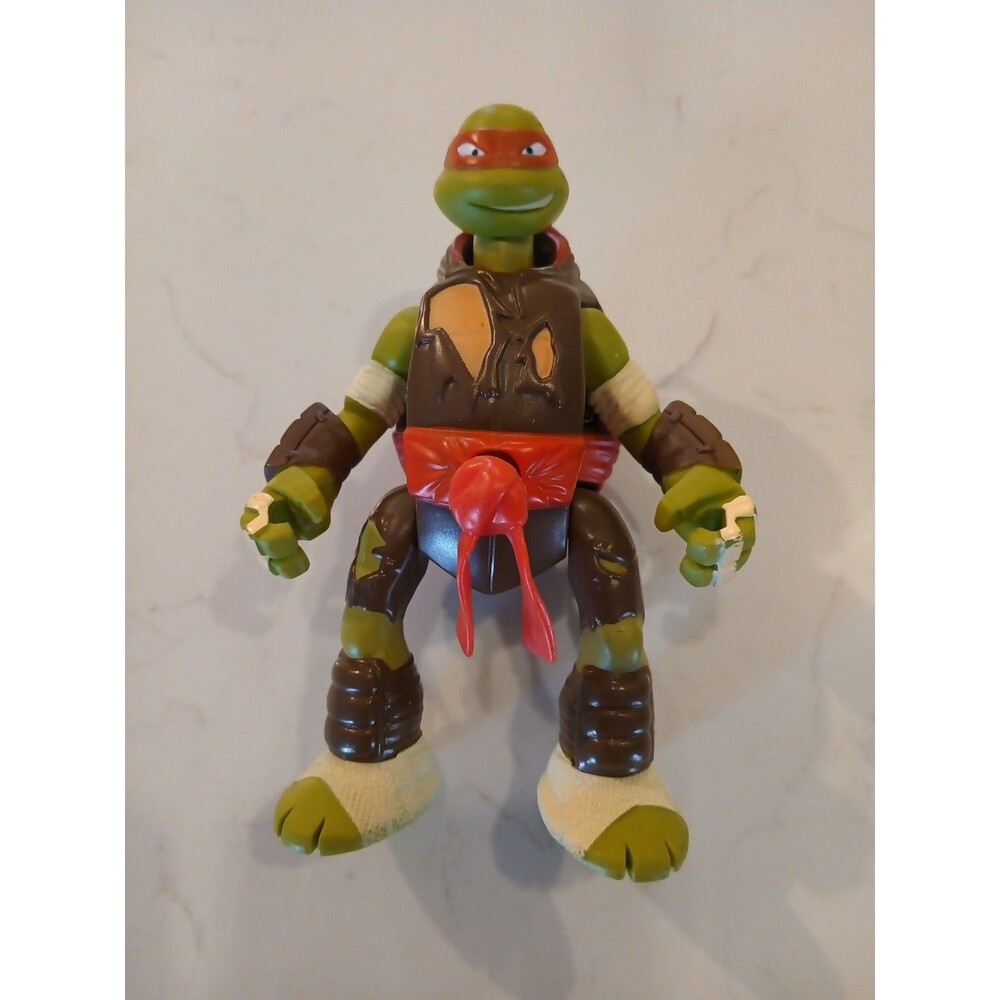 Playmates: 2013 Teenage Mutant Ninja Turtles- Battle N Throw Michelangelo Figure